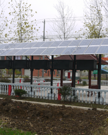 花园式太阳能微动力污水工程于2013年安徽天长建成并运行